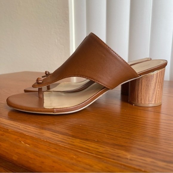 Marc New York Hazel Round Block Heel Sandal Brown Size 9.5 - Picture 2 of 16